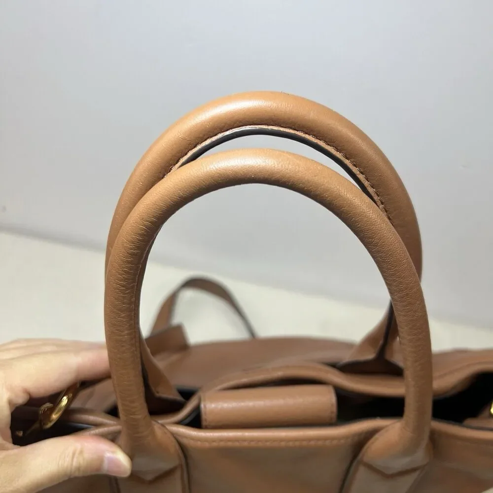Marc Jacobs Tan Leather Satchel Shoulder Bag - Picture 8 of 16